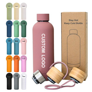 Custom Logo 500ml Reusable Double Walled Stainless Steel Vacuum Insulated Sports Travel Water <b>Bottle</b> 12-24 Hours Thermal Boiling - Product Image 1