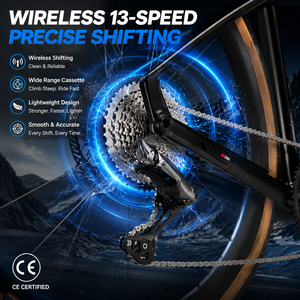 <span class=keywords><strong>Bicicleta</strong></span> de Carretera <span class=keywords><strong>Gravel</strong></span> X WheelTop Inalámbrica de 13 Velocidades con Cuadro de Fibra de Carbono, Llantas de Aleación, Frenos de Disco Hidráulicos, <span class=keywords><strong>Bicicleta</strong></span> de Carreras 700C - Product Image 2