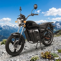 Moteur sans balais fiable de 3000 W, batterie au lithium 72 V 45 Ah, chargeur intelligent 10 A, charge en 4 heures, garde au sol de 230 mm, moto électrique