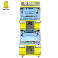 Machine de jeu d'arcade à grue à pinces LED pour 4 joueurs, distributeur de prix, attrapeur de peluches à monnayeur multijoueur pour centres commerciaux et parcs d'attractions