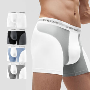 Venta al por mayor logotipo personalizado Spandex Modal hombres ropa interior Boxer calzoncillos hombres compresión Boxer para hombres - Product Image 1