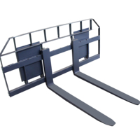 Fourche à palettes BOMROBOT pour chargeuses compactes, idéale pour les usines, la logistique et les chantiers de construction