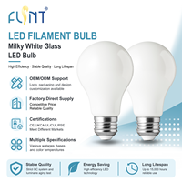 Ampoule LED en verre A23 E26/E27 à haute efficacité 15W 4100K blanc doux Ra90 dimmable 15000 heures pour usage résidentiel