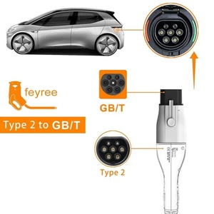 Feyree Nuevo Adaptador de Cargador para Vehículos Eléctricos de 32A Tipo 2 a CCS1 de 7KW, Montado en la Pared, con Certificación CE/FCC para Tesla - Product Image 4