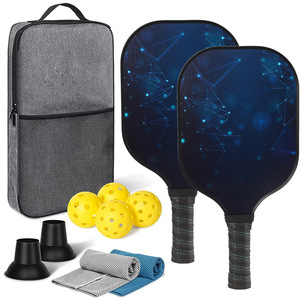 Juego de palas de Pickleball con pelotas y bolsa de transporte, equipo de entretenimiento al aire libre antideslizante de fibra de vidrio, 43x21x8cm - Product Image 5