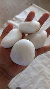 Pierre naturelle d'agrégat de marbre moderne blanc neige de 25 mm pour l'aménagement paysager et le revêtement de sol - Product Image 5