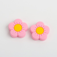 Amortisseur de vibrations en silicone pour raquette de tennis, motif fleur, accessoires