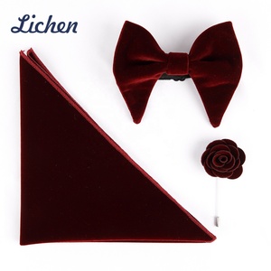 Người Đàn Ông Của Wedding Party Có Thể Điều Chỉnh Rắn Bowties Bán Buôn Thời Trang Nhung <span class=keywords><strong>Bow</strong></span> Quan hệ <span class=keywords><strong>Set</strong></span> Polyester Chất Liệu Cho Các Sự Kiện Chính Thức - Product Image 6
