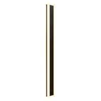 Applique murale solaire LED extérieure étanche en aluminium pour jardin, cour et balcon - Bande longue avec fixation murale et entrée par surface