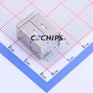 USB-U201-BWS USB Connector Through hole Component (THT) Connector Type-B USB 2.0 Female Through Hole - Product Image 2