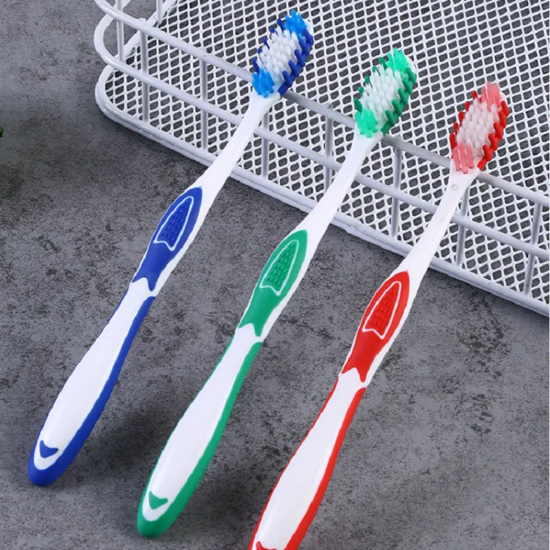 Eco friendly soft fiber tooth brush super fine shape bristle portable toothbrush