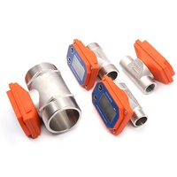 Compteur de débit numérique OEM ZJSUS-BT01 G1.5'' avec batterie intégrée, affichage 50-750L GAL M3 QTS, pour eau industrielle