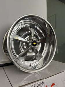 GTS Sprint 5X120.65 18X7.0 ET0 Backspace 4.0นิ้วล้อโฮลเดนขัด<span class=keywords><strong>มัน</strong></span>ด้วยมือเท่านั้นที่มีการแทรกสีดำ - Product Image 2