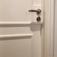 Porte intérieure en verre cintrée de style français, en polymère blanc, insonorisée, pour hôtel, cuisine, salon, espaces commerciaux