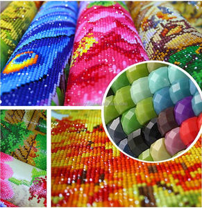 Kit de pintura de diamantes de plástico con marco, diseño de paisaje religioso de María, con taladro completo, para decoración de pared del hogar - Product Image 6