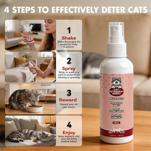 Spray <span class=keywords><strong>anti</strong></span>-griffures pour chats, protection des meubles, empêche les griffures sur les canapés, les rideaux, les tapis, formule naturelle non toxique - Product Image 5
