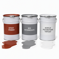 Revêtement polyuréthane acrylique époxy haute performance MIO pour structure en acier, pont, système de revêtement anti-corrosion robuste