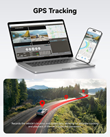 Caméra de tableau de bord 4G à double objectif, boîte noire, caméra de véhicule, caméra DVR de voiture avec visualisation à distance en direct et suivi GPS