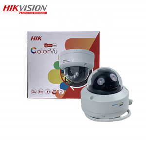 Hikvision-Cámara de red domo fija POE IP67, micrófono incorporado, luz híbrida inteligente a todo color, versión en inglés, 4 MP, IP67 - Product Image 1