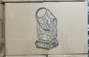 Caja de cartón para el foco móvil 17R Boss Beam 380W, embalaje para equipo profesional de escenario/LED/eventos/clubes/DJ - Product Image 6