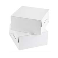 Boîtes à gâteaux jetables, contenants à gâteaux pour desserts, cupcakes, boîte à pâtisserie blanche haute personnalisée avec fenêtre, boîtes à pâtisserie