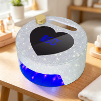 Lampe à ongles UV LED professionnelle sans fil portable Diamond 54w, sécheuse à ongles LED rechargeable avec capteur automatique pour salon et domicile