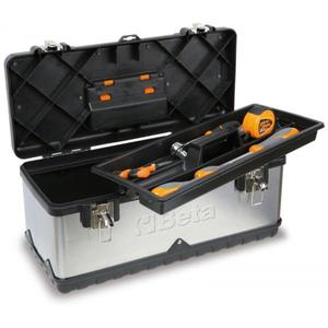 BETA - 021171142 Caja de herramientas de acero inoxidable y plástico con bandeja extraíble y surtido de 45 herramientas para uso universal - Product Image 1