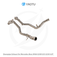Tuyau de descente YT avec catalyseur pour Mercedes Benz W464 G500 G55 G550 4.0T, tuyaux d'échappement de haute qualité, vente directe d'usine