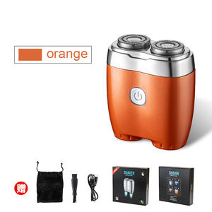 เครื่องโกนหนวดไฟฟ้าแบบชาร์จได้แบบพกพาสำหรับผู้ชายใบมีดคู่แม่เหล็กสองด้านขนาดเล็กพร้อมมีดโกนใบหน้าที่สามารถล้างทำความสะอาดได้กันน้ำ IPX7 - Product Image 3