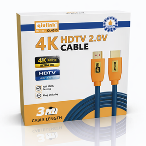 Câble <span class=keywords><strong>HDMI</strong></span> 4K Ultra HD <span class=keywords><strong>HDMI</strong></span> 2.0 haute vitesse plaqué or, câble <span class=keywords><strong>HDMI</strong></span> 4K 60Hz HDR pour TV, ordinateur portable, projecteur - Product Image 2