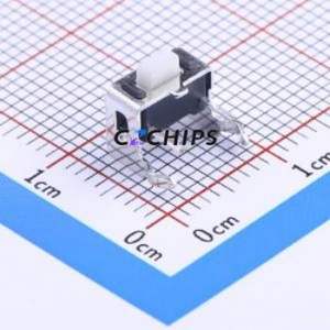 K2-1101AT-C4SW-01 Tactile Switch SMD Switch Single Pole Single Throw Rectangle Button 2.5N Horizontal Mount - Product Image 1