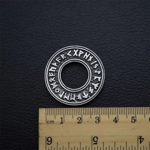 Custom Stainless Steel Nordic Viking <strong>Elder</strong> Futhark Rune Necklace Pagan Circle Runic Pendant for Men Women Jewelry - Product Image 6