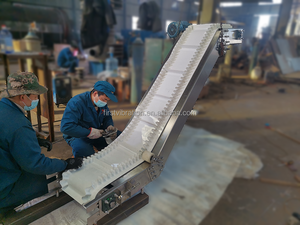 Type incliné/type de Z convoyeur matériel de transport de particules convoyeur à bande de PVC de machine - Product Image 3