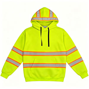 Winter Hi Visibility Reflective Safety Hoodie Fleece Insed Construction Sweatshirt Custom Logo Pocket - Product Image 1