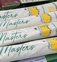 En stock : Ensemble complet de tapis, nappe et jetons de Mahjong Golf Masters, imperméable, antidérapant, pour 4 joueurs, jeu de casino avec sac