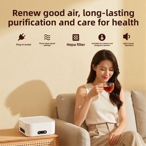 Meistverkaufter Tragbarer Desktop-Luftreiniger aus Kunststoff Elektrisch Abnehmbar 12 Aktivkohlefilter Geräuscharm Leise Luftreinigung EU - Product Image 2