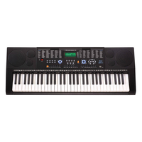 61-Key Electronic Standard Keyboard Piano with LED Digital Display, 300 Sounds and 300 Rhythms, Musical Instruments for Teaching
