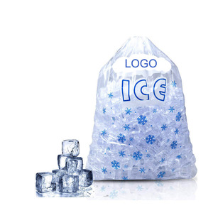 Reusable Drawstring Pe Clear Plastic Disposable Ice Cube <strong>Bag</strong> Packaging - Product Image 6