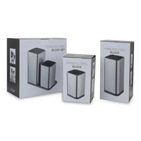 Seau De Stockage Insert En Acier Porte-Couteau En Acier Inoxydable Cuisine Planche À Découper Fournitures Italien Porte-Couteau Titulaire