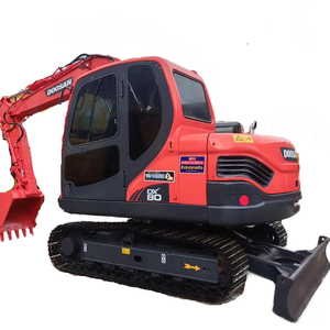 Excavadora Doosan DX80 Usada Original en Venta, con Pocas Horas de Uso, Excavadora Doosan Dx80 de Segunda Mano para Proyectos de Construcción Urbana - Product Image 1