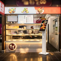 Kiosque de libre-service 15,6''/21,5'' avec lecteur de codes-barres, terminal de point de vente tactile pour les magasins de détail