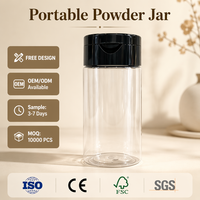 Contenant de maquillage vide rechargeable de luxe OEM personnalisé avec sérigraphie, finition mate, pour poudre libre et poudre de miel, avec tamis
