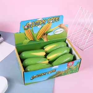 2025 Promotion Decoration TPR Customized Fruit Vegetable Squishy Banana Toys Stress Relief Squishy Fidget <b>Ball</b> <b>Squeeze</b> Corn Toys - Product Image 5