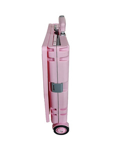 Vente en gros de caddie pliante en plastique Chariot utilitaire pliable à 4 roues Chariot à roulettes portable à 4 roues Coffre de supermarché 50L - Product Image 4