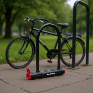 Cadenas en U HERMEX 12 mm pour vélo électrique, en cuivre, fonctionnement manuel, modèle CB-24, serrure de sécurité durable en boîte - Product Image 2
