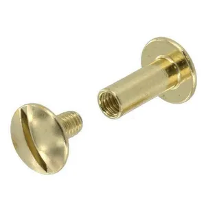 8*14mm Brass Round Metal Brad Paper Fastener Brad For Scrapbooking