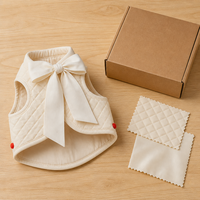 Gilet matelassé léger et lavable pour animaux de compagnie avec nœud pour petits chiens, style princesse, manteau d'hiver pour chien, tailles S, M, L, XL, XXL