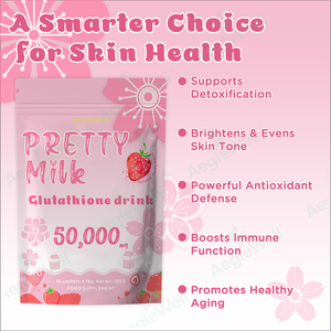 Aeglewell女性用高級包装プレミアムGlutaコラーゲンパウダーストロベリーフレーバー可愛いミルクコラーゲンドリンク - Product Image 3