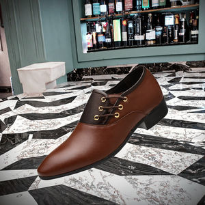 Mocasines de Piel Sintética con Cordones para Hombre, Zapatos de Negocios y Boda, Punta Cerrada, Tallas Grandes 38-48 - Product Image 3