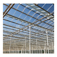 Serres en verre intelligentes commerciales HUIFA, vente chaude, utilisées pour la culture hydroponique, avec système de refroidissement par coussin et ventilateur
